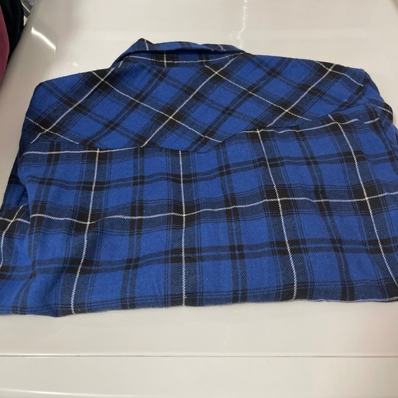 Pearl Snap Flannel Men’s Size Medium - Picture 4 of 5